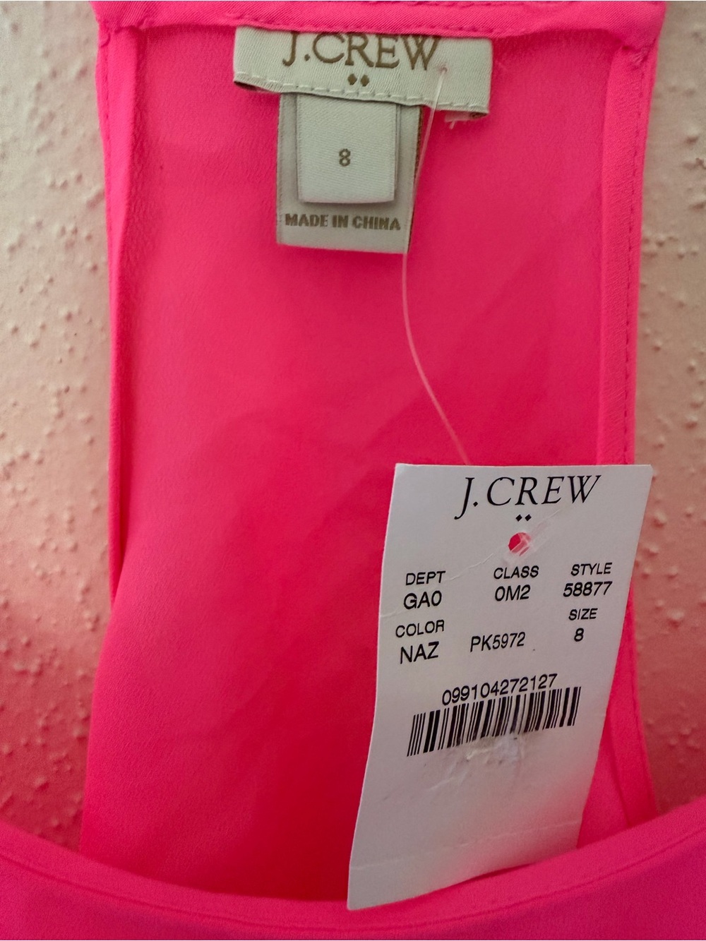 NWT - J. Crew Factory Women's Size 8
Neon Pink Racerback Tank - Picture 2 of 12